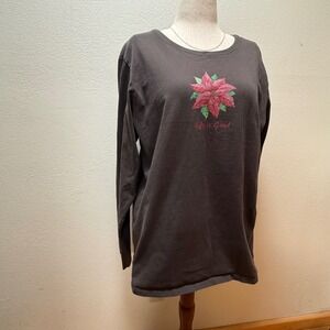 Life Is Good Crusher Tee Long Sleeve T Shirt‎ Women Size XXL